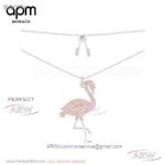 AAA Fake APM Monaco Janvier Pink Flamingo Necklace